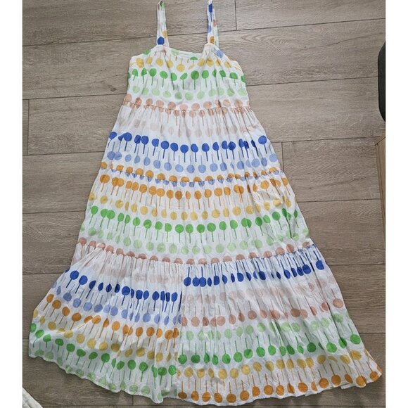 Hampton House Sleeveless Colorful Maxi Sundress Womens XL - Picture 2 of 3